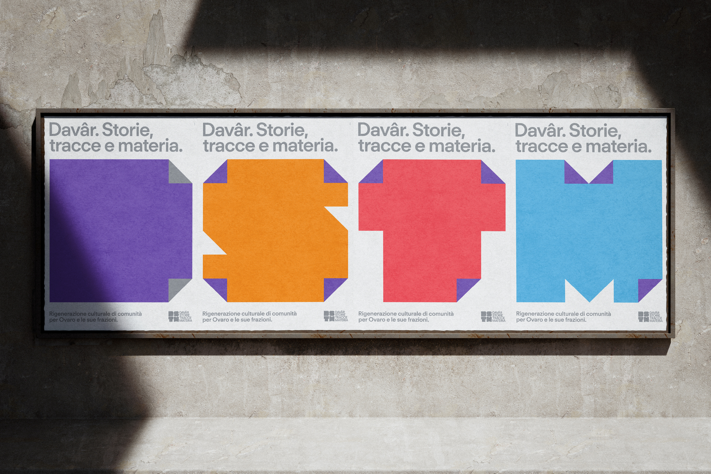 Colorful Dâvâr Storie tracce e materia campaign posters
